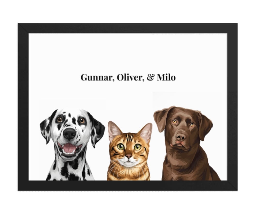 Modern Custom Pet Portraits - Image 2